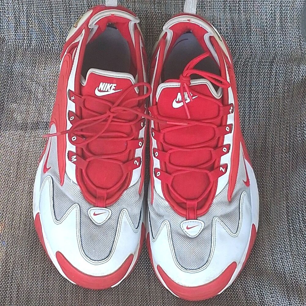 NIKE ZOOM 2K PHOTON DUST UNIVERSITY RED WHITE SNEAKERS AO0269-012 MENS SIZE 13